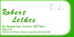 robert lelkes business card